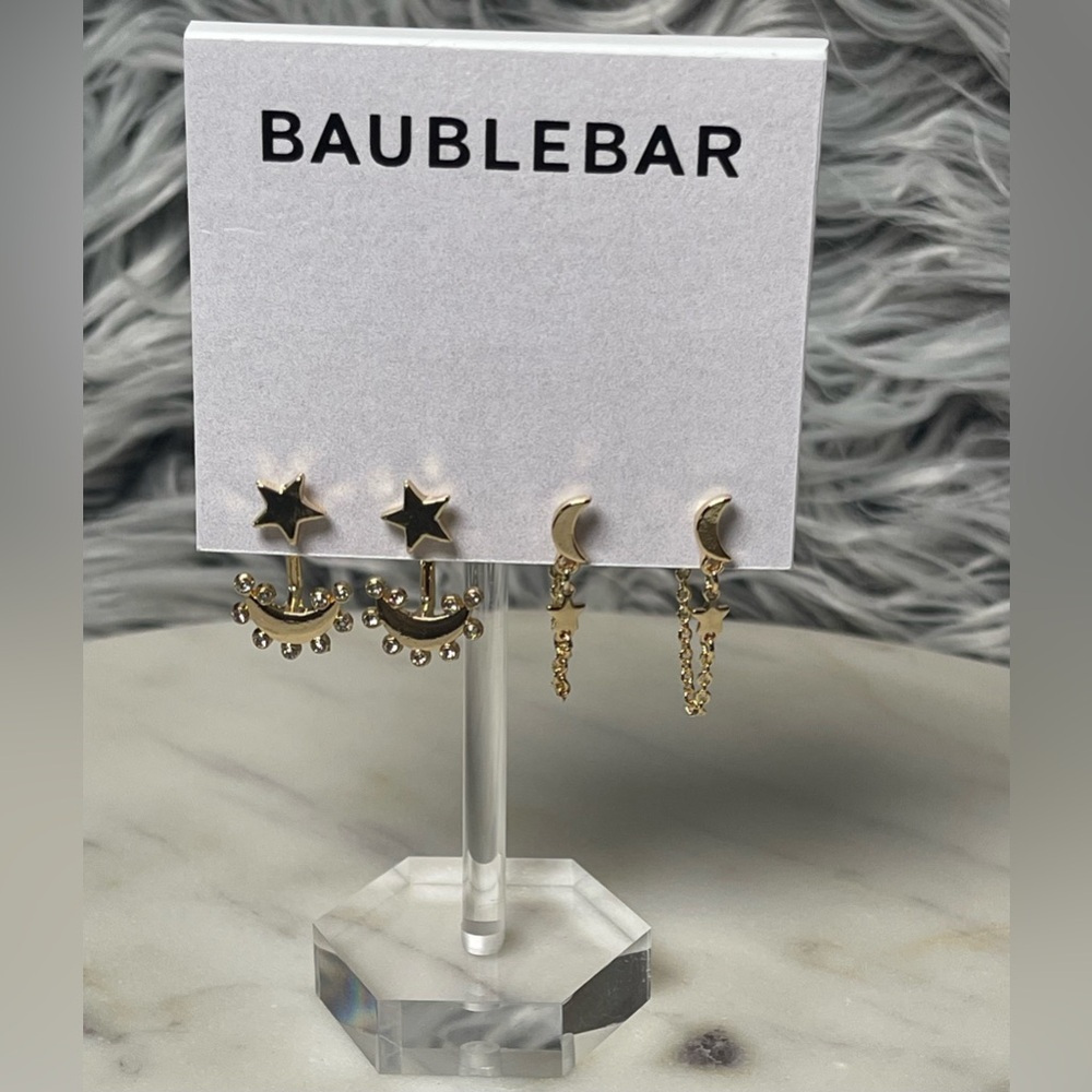 NWT BAUBLEBAR Cosmic Couple Earring Set - Picture 2 of 3
